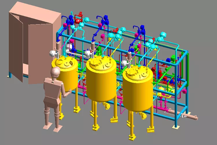 生物过程模块3D图
